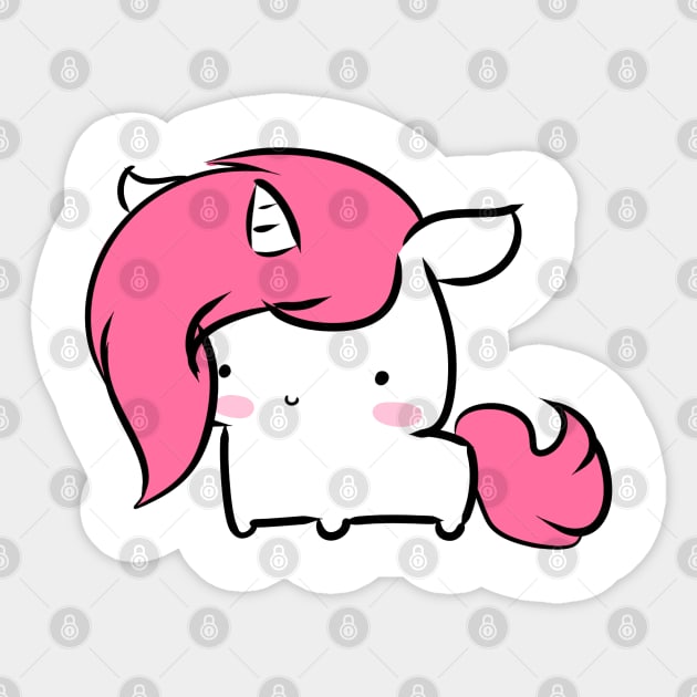 Little Baby Unicorn Sticker by expressimpress